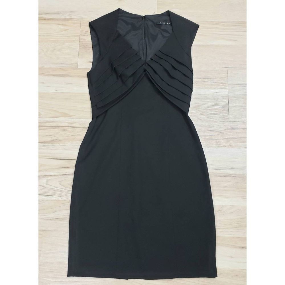Black Halo Origami Tiered Bodice Fully Lined Dress Size 6